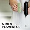 imagePowerful Milk Frother Wand  Mini ampamp Mighty Handheld Drink Mixer  Portable Coffee Frother For Latte Cappuccino Matcha Hot Chocolate Creamer  PinkSage