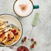 imagePowerful Milk Frother Wand  Mini ampamp Mighty Handheld Drink Mixer  Portable Coffee Frother For Latte Cappuccino Matcha Hot Chocolate Creamer  PinkSage