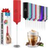 imagePowerful Milk Frother Wand  Mini ampamp Mighty Handheld Drink Mixer  Portable Coffee Frother For Latte Cappuccino Matcha Hot Chocolate Creamer  PinkCardinal Red