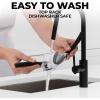 imageZulay Comfort Grip Garlic Press  Garlic Mincer Tool  Garlic Crusher  Garlic Press Mincer Rust Proof with Soft Ergonomic Handle Easy Clean Set with Peeler and BrushCharcoal Black