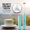 imageZulay Froth N Go Milk Frother Rechargeable  3in1 Frother Wand With Case ampamp USBC Charger  Comes With 3 Whisk Attachments for Latte Cappuccino Matcha Protein Shakes  CloudAqua