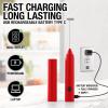 imageZulay Froth N Go Milk Frother Rechargeable  3in1 Frother Wand With Case ampamp USBC Charger  Comes With 3 Whisk Attachments for Latte Cappuccino Matcha Protein Shakes  CloudCardinal Red