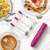 imageZulay Froth N Go Milk Frother Rechargeable  3in1 Frother Wand With Case ampamp USBC Charger  Comes With 3 Whisk Attachments for Latte Cappuccino Matcha Protein Shakes  CloudDragonfruit