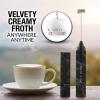 imageZulay Froth N Go Milk Frother Rechargeable  3in1 Frother Wand With Case ampamp USBC Charger  Comes With 3 Whisk Attachments for Latte Cappuccino Matcha Protein Shakes  CloudBlack Marble