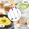 imageZulay Froth N Go Milk Frother Rechargeable  3in1 Frother Wand With Case ampamp USBC Charger  Comes With 3 Whisk Attachments for Latte Cappuccino Matcha Protein Shakes  CloudDragonfruit