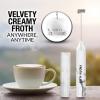 imageZulay Froth N Go Milk Frother Rechargeable  3in1 Frother Wand With Case ampamp USBC Charger  Comes With 3 Whisk Attachments for Latte Cappuccino Matcha Protein Shakes  CloudWhite Marble
