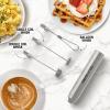 imageZulay Froth N Go Milk Frother Rechargeable  3in1 Frother Wand With Case ampamp USBC Charger  Comes With 3 Whisk Attachments for Latte Cappuccino Matcha Protein Shakes  CloudShiny Silver