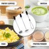 imageZulay Froth N Go Milk Frother Rechargeable  3in1 Frother Wand With Case ampamp USBC Charger  Comes With 3 Whisk Attachments for Latte Cappuccino Matcha Protein Shakes  CloudBlack Marble