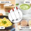 imageZulay Froth N Go Milk Frother Rechargeable  3in1 Frother Wand With Case ampamp USBC Charger  Comes With 3 Whisk Attachments for Latte Cappuccino Matcha Protein Shakes  CloudCardinal Red