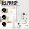 imageZulay Froth N Go Milk Frother Rechargeable  3in1 Frother Wand With Case ampamp USBC Charger  Comes With 3 Whisk Attachments for Latte Cappuccino Matcha Protein Shakes  CloudWhite Marble