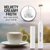imageZulay Froth N Go Milk Frother Rechargeable  3in1 Frother Wand With Case ampamp USBC Charger  Comes With 3 Whisk Attachments for Latte Cappuccino Matcha Protein Shakes  CloudBlizzard White