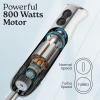 imageZulay Immersion Blender Handheld  800 Watt Hand Blender With HighPower Turbo Mode  Durable Stick Blender With UltraSharp Stainless Steel Blades For Effortless Blending  BlackWhite