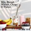 imageZulay Immersion Blender Handheld  800 Watt Hand Blender With HighPower Turbo Mode  Durable Stick Blender With UltraSharp Stainless Steel Blades For Effortless Blending  BlackWhite