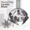 imageZulay Immersion Blender Handheld  800 Watt Hand Blender With HighPower Turbo Mode  Durable Stick Blender With UltraSharp Stainless Steel Blades For Effortless Blending  BlackGray