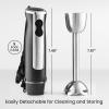imageZulay Immersion Blender Handheld  800 Watt Hand Blender With HighPower Turbo Mode  Durable Stick Blender With UltraSharp Stainless Steel Blades For Effortless Blending  BlackGray