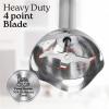 imageZulay Immersion Blender Handheld  800 Watt Hand Blender With HighPower Turbo Mode  Durable Stick Blender With UltraSharp Stainless Steel Blades For Effortless Blending  BlackCardinal Red