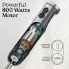 imageZulay Immersion Blender Handheld  800 Watt Hand Blender With HighPower Turbo Mode  Durable Stick Blender With UltraSharp Stainless Steel Blades For Effortless Blending  BlackGray