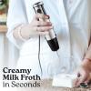 imageZulay Immersion Blender Handheld  800 Watt Hand Blender With HighPower Turbo Mode  Durable Stick Blender With UltraSharp Stainless Steel Blades For Effortless Blending  BlackMatte Black