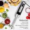 imageZulay Immersion Blender Handheld  800 Watt Hand Blender With HighPower Turbo Mode  Durable Stick Blender With UltraSharp Stainless Steel Blades For Effortless Blending  BlackMatte Black