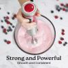 imageZulay Immersion Blender Handheld  800 Watt Hand Blender With HighPower Turbo Mode  Durable Stick Blender With UltraSharp Stainless Steel Blades For Effortless Blending  BlackCardinal Red
