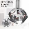 imageZulay Immersion Blender Handheld  800 Watt Hand Blender With HighPower Turbo Mode  Durable Stick Blender With UltraSharp Stainless Steel Blades For Effortless Blending  BlackWhite