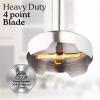 imageZulay Immersion Blender Handheld  800 Watt Hand Blender With HighPower Turbo Mode  Durable Stick Blender With UltraSharp Stainless Steel Blades For Effortless Blending  BlackCardinal Red