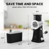 imageZulay Kitchen Rotary Cheese Grater 5 Blade Cheese Shredder  Manual Hand Crank Cheese Grater With Reinforced Suction ampamp 5 Interchangeable Drums  Easy to Use Vegetable Chopper Round Mandoline SlicerIvory Onyx