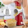 imageZulay Kitchen Rotary Cheese Grater 5 Blade Cheese Shredder  Manual Hand Crank Cheese Grater With Reinforced Suction ampamp 5 Interchangeable Drums  Easy to Use Vegetable Chopper Round Mandoline SlicerElegant Candy