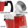 imageZulay Premium Moka Pot Espresso  LeakProof Stovetop Espresso Maker  Perfect for Authentic Cuban ampamp Italian Style Espresso  Makes 3 Espresso Cups  SilverRed