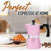 imageZulay Premium Moka Pot Espresso  LeakProof Stovetop Espresso Maker  Perfect for Authentic Cuban ampamp Italian Style Espresso  Makes 3 Espresso Cups  SilverCotton Candy Pink