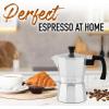 imageZulay Premium Moka Pot Espresso  LeakProof Stovetop Espresso Maker  Perfect for Authentic Cuban ampamp Italian Style Espresso  Makes 3 Espresso Cups  SilverShiny Silver