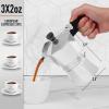 imageZulay Premium Moka Pot Espresso  LeakProof Stovetop Espresso Maker  Perfect for Authentic Cuban ampamp Italian Style Espresso  Makes 3 Espresso Cups  SilverShiny Silver