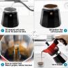 imageZulay Premium Moka Pot Espresso  LeakProof Stovetop Espresso Maker  Perfect for Authentic Cuban ampamp Italian Style Espresso  Makes 3 Espresso Cups  SilverDark Red  Midnight Black