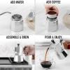 imageZulay Premium Moka Pot Espresso  LeakProof Stovetop Espresso Maker  Perfect for Authentic Cuban ampamp Italian Style Espresso  Makes 3 Espresso Cups  SilverShiny Silver