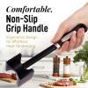 imageZulay Professional Meat Tenderizer Tool  Dual Sided Meat Mallet Pounder With Comfort Grip Handle  Heavy Duty Meat Hammer Tenderizer  Meat Tenderizer Mallet ampamp Meat Pounder  10 BlackElegant Black
