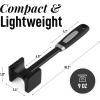 imageZulay Professional Meat Tenderizer Tool  Dual Sided Meat Mallet Pounder With Comfort Grip Handle  Heavy Duty Meat Hammer Tenderizer  Meat Tenderizer Mallet ampamp Meat Pounder  10 BlackElegant Black