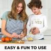 imageZulay Kitchen Large Premium Garlic Press Set  Bigger Bowl for Bigger Garlic  Rust Proof ampamp Dishwasher Safe Garlic Mincer Tool  EasySqueeze EasyClean Silicone Garlic Peeler ampamp Brush SilverSilver