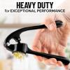 imageZulay Kitchen Large Premium Garlic Press Set  Bigger Bowl for Bigger Garlic  Rust Proof ampamp Dishwasher Safe Garlic Mincer Tool  EasySqueeze EasyClean Silicone Garlic Peeler ampamp Brush SilverElegant Black