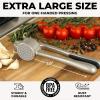 imageZulay Kitchen Large Premium Garlic Press Set  Bigger Bowl for Bigger Garlic  Rust Proof ampamp Dishwasher Safe Garlic Mincer Tool  EasySqueeze EasyClean Silicone Garlic Peeler ampamp Brush SilverSilver