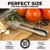 imageZulay Kitchen Large Premium Garlic Press Set  Bigger Bowl for Bigger Garlic  Rust Proof ampamp Dishwasher Safe Garlic Mincer Tool  EasySqueeze EasyClean Silicone Garlic Peeler ampamp Brush SilverSilver