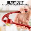 imageZulay Kitchen Large Premium Garlic Press Set  Bigger Bowl for Bigger Garlic  Rust Proof ampamp Dishwasher Safe Garlic Mincer Tool  EasySqueeze EasyClean Silicone Garlic Peeler ampamp Brush SilverFire Red