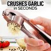imageZulay Kitchen Large Premium Garlic Press Set  Bigger Bowl for Bigger Garlic  Rust Proof ampamp Dishwasher Safe Garlic Mincer Tool  EasySqueeze EasyClean Silicone Garlic Peeler ampamp Brush SilverCopper