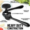 imageZulay Kitchen Large Premium Garlic Press Set  Bigger Bowl for Bigger Garlic  Rust Proof ampamp Dishwasher Safe Garlic Mincer Tool  EasySqueeze EasyClean Silicone Garlic Peeler ampamp Brush SilverElegant Black