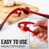 imageZulay Kitchen Large Premium Garlic Press Set  Bigger Bowl for Bigger Garlic  Rust Proof ampamp Dishwasher Safe Garlic Mincer Tool  EasySqueeze EasyClean Silicone Garlic Peeler ampamp Brush SilverFire Red