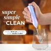 imageZulay Powerful Milk Frother Wand  Mini Milk Frother Handheld Stainless Steel  Battery Operated Drink Mixer for Coffee Lattes Cappuccino Matcha  FrothMate Milk Frother Gift  Black ampamp CopperCloud
