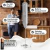 imageZulay Powerful Milk Frother Wand  Mini Milk Frother Handheld Stainless Steel  Battery Operated Drink Mixer for Coffee Lattes Cappuccino Matcha  FrothMate Milk Frother Gift  Black ampamp CopperGray