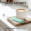 imageZulay Powerful Milk Frother Wand  Mini Milk Frother Handheld Stainless Steel  Battery Operated Drink Mixer for Coffee Lattes Cappuccino Matcha  FrothMate Milk Frother Gift  Black ampamp CopperFresh Mint