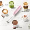 imageZulay Powerful Milk Frother Wand  Mini Milk Frother Handheld Stainless Steel  Battery Operated Drink Mixer for Coffee Lattes Cappuccino Matcha  FrothMate Milk Frother Gift  Black ampamp CopperCotton Candy Pink