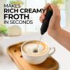 imageZulay Powerful Milk Frother Wand  Mini Milk Frother Handheld Stainless Steel  Battery Operated Drink Mixer for Coffee Lattes Cappuccino Matcha  FrothMate Milk Frother Gift  Black ampamp CopperBlack  Copper