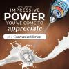 imageZulay Powerful Milk Frother Wand  Mini Milk Frother Handheld Stainless Steel  Battery Operated Drink Mixer for Coffee Lattes Cappuccino Matcha  FrothMate Milk Frother Gift  Black ampamp CopperAlpha Black